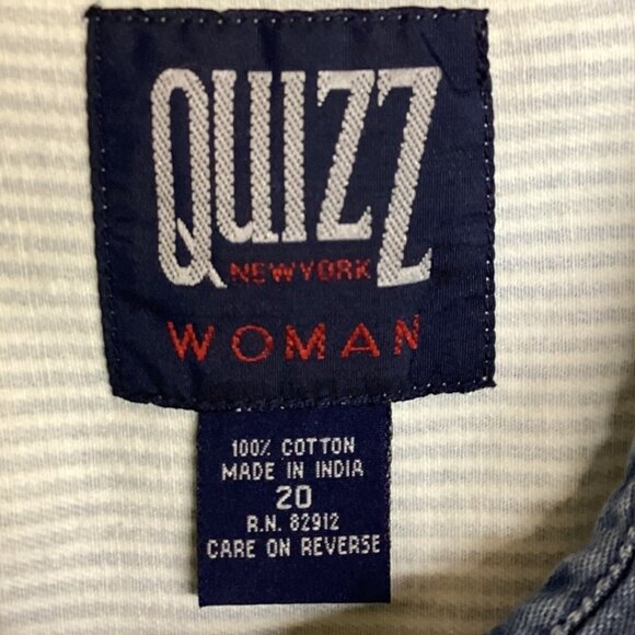 Quizz Embroidered Bears Lemonade‎ Stand Sleeveless Button up Shirt - Size 20 - Picture 3 of 5